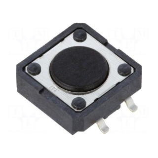 Microswitch TACT | SPST-NO | Pos: 2 | 0.05A/24VDC | SMD | none | 2.55N