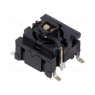 Microswitch TACT | SPST-NO | Pos: 2 | 0.05A/24VDC | SMT | LED | red | 3.5N