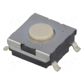 Microswitch TACT | SPST-NO | Pos: 2 | 0.05A/24VDC | SMT | none | 1.47N