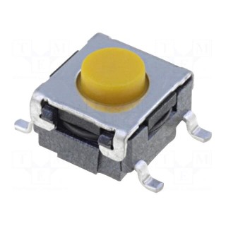 Microswitch TACT | SPST-NO | Pos: 2 | 0.05A/24VDC | SMT | none | 2.26N