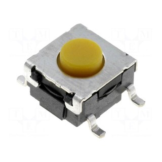 Microswitch TACT | SPST-NO | Pos: 2 | 0.05A/24VDC | SMT | none | 2.26N
