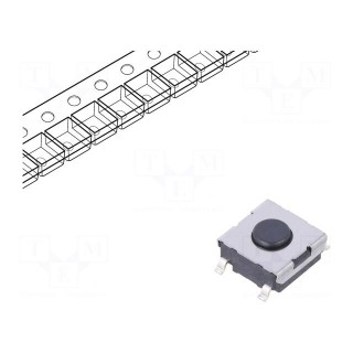 Microswitch TACT | SPST-NO | Pos: 2 | 0.05A/24VDC | SMT | none | 980mN