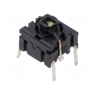 Microswitch TACT | SPST-NO | Pos: 2 | 0.05A/24VDC | THT | LED | red | 3.5N