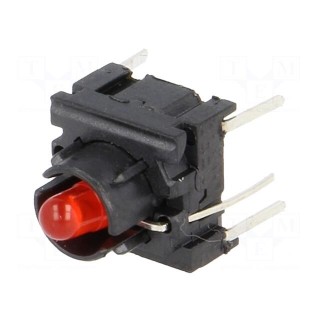 Microswitch TACT | SPST-NO | Pos: 2 | 0.05A/24VDC | THT | none | 10x10mm