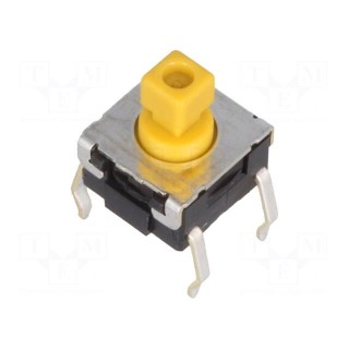 Microswitch TACT | SPST-NO | Pos: 2 | 0.05A/24VDC | THT | none | 2.25N