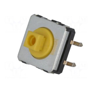 Microswitch TACT | SPST-NO | Pos: 2 | 0.05A/24VDC | THT | none | 3.43N