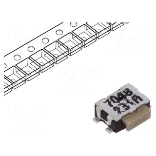 Microswitch TACT | SPST-NO | Pos: 2 | 0.05A/32VDC | SMT | none | 3N | IP40