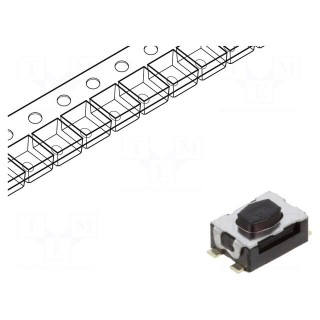 Microswitch TACT | SPST-NO | Pos: 2 | 0.05A/32VDC | SMT | 2N | 1.9mm | IP40