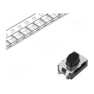 Microswitch TACT | SPST-NO | Pos: 2 | 0.05A/32VDC | SMT | 2N | 2.5mm | IP40