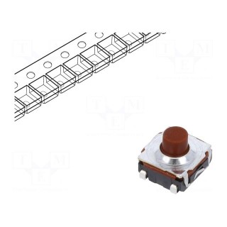 Microswitch TACT | SPST-NO | Pos: 2 | 0.05A/32VDC | SMT | 3.5N | 5mm | IP40