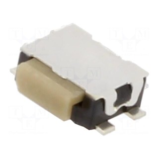 Microswitch TACT | SPST-NO | Pos: 2 | 0.05A/32VDC | SMT | 3N | OFF-(ON)