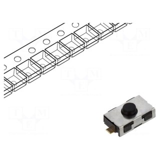 Microswitch TACT | SPST-NO | Pos: 2 | 0.05A/32VDC | SMT | 4.5N | 2.5mm
