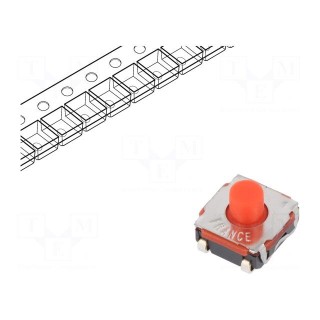 Microswitch TACT | SPST-NO | Pos: 2 | 0.05A/32VDC | SMT | none | 1.45N