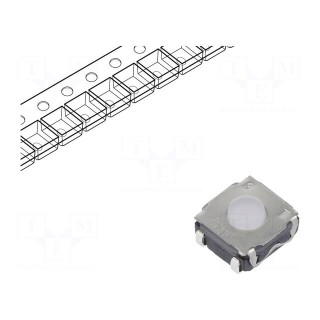 Microswitch TACT | SPST-NO | Pos: 2 | 0.05A/32VDC | SMT | none | 2.8N