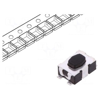 Microswitch TACT | SPST-NO | Pos: 2 | 0.05A/32VDC | SMT | none | 2N | 2.5mm