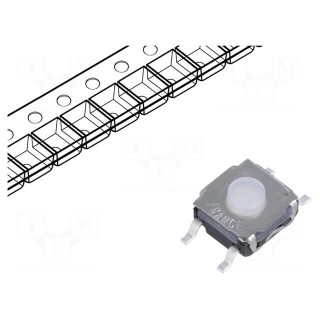 Microswitch TACT | SPST-NO | Pos: 2 | 0.05A/32VDC | SMT | none | 3.5N
