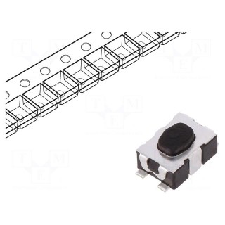 Microswitch TACT | SPST-NO | Pos: 2 | 0.05A/32VDC | SMT | none | 3N | 1.9mm