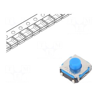 Microswitch TACT | SPST-NO | Pos: 2 | 0.05A/32VDC | SMT | none | 4.3mm