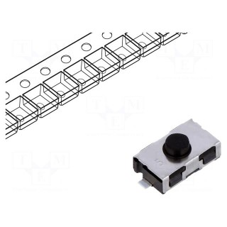 Microswitch TACT | SPST-NO | Pos: 2 | 0.05A/32VDC | SMT | none | 4.5N