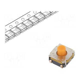 Microswitch TACT | SPST-NO | Pos: 2 | 0.05A/32VDC | SMT | none | 4N | 5.2mm