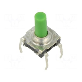 Microswitch TACT | SPST-NO | Pos: 2 | 0.05A/32VDC | THT | 1.3N | 9.9mm