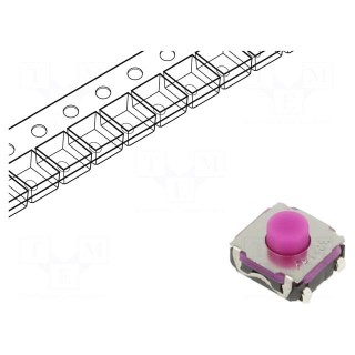 Microswitch TACT | SPST-NO | Pos: 2 | 0.05A/32VDC | THT | 2.25N | 4.3mm