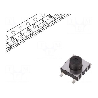 Microswitch TACT | SPST-NO | Pos: 2 | 0.5A/42VDC | SMT | 7.75mm | round