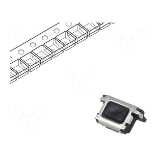 Microswitch TACT | SPST | Pos: 2 | 0.015A/15VDC | SMT | none | 1.6N | black