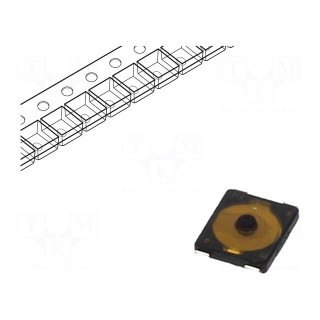 Microswitch TACT | SPST | Pos: 2 | 0.02A/15VDC | SMT | none | 1.3N | 0.65mm