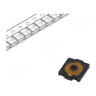 Microswitch TACT | SPST | Pos: 2 | 0.02A/15VDC | SMT | none | 1.6N | 0.7mm