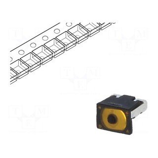 Microswitch TACT | SPST | Pos: 2 | 0.02A/15VDC | SMT | none | 1.6N | round