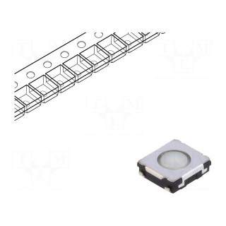 Microswitch TACT | SPST | Pos: 2 | 0.02A/15VDC | SMT | none | 1N | 2mm