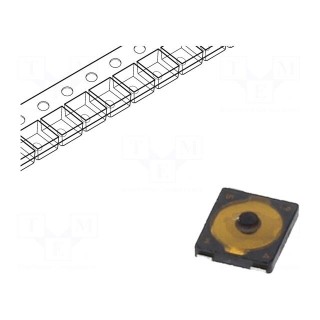 Microswitch TACT | SPST | Pos: 2 | 0.02A/15VDC | SMT | none | 2.4N | 0.7mm