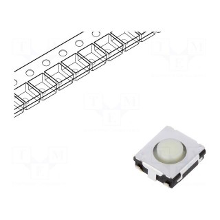 Microswitch TACT | SPST | Pos: 2 | 0.02A/15VDC | SMT | none | 3.5N | 2.5mm
