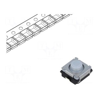 Microswitch TACT | SPST | Pos: 2 | 0.02A/15VDC | SMT | none | 3.5N | 4mm