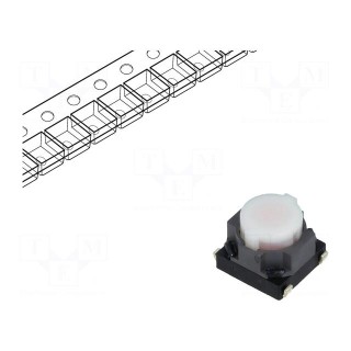 Microswitch TACT | SPST | Pos: 2 | 0.02A/15VDC | SMT | none | 6.1x6x3.5mm