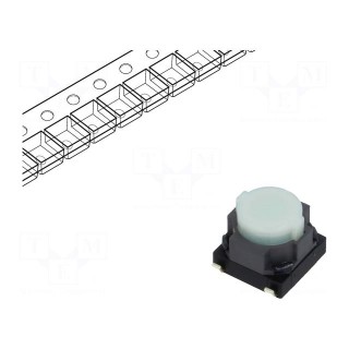 Microswitch TACT | SPST | Pos: 2 | 0.02A/15VDC | SMT | none | 6.1x6x3.5mm