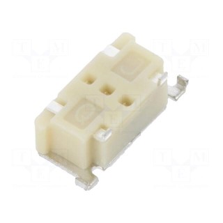 Microswitch TACT | SPST | Pos: 2 | 0.05A/12VDC | side,SMD | none | 2.55N