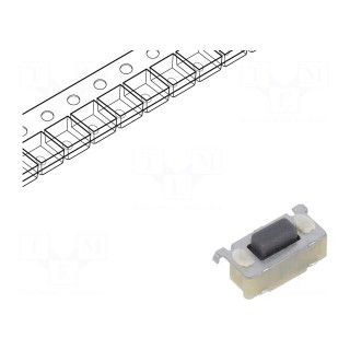 Microswitch TACT | SPST | Pos: 2 | 0.05A/12VDC | SMD | none | 1.27N | 1mm
