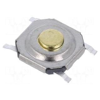 Microswitch TACT | SPST | Pos: 2 | 0.05A/12VDC | SMD | none | 1.57N | 0.8mm