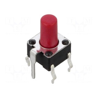 Microswitch TACT | SPST | Pos: 2 | 0.05A/12VDC | SMD | none | 2.45N | 5.9mm