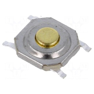 Microswitch TACT | SPST | Pos: 2 | 0.05A/12VDC | SMD | none | 2.55N | 0.8mm