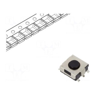 Microswitch TACT | SPST | Pos: 2 | 0.05A/12VDC | SMT | 1N | 6.5x6.2x2.6mm