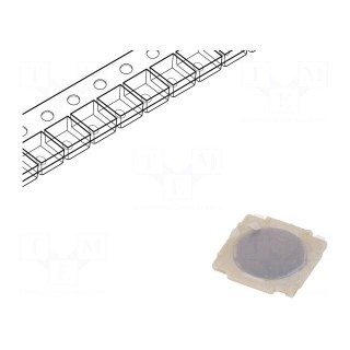 Microswitch TACT | SPST | Pos: 2 | 0.05A/12VDC | SMT | 2.6N | 0.4mm | round