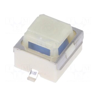 Microswitch TACT | SPST | Pos: 2 | 0.05A/12VDC | SMT | 2.9N | 5mm | square