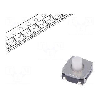 Microswitch TACT | SPST | Pos: 2 | 0.05A/12VDC | SMT | 2N | 6.2x6.2x2.5mm