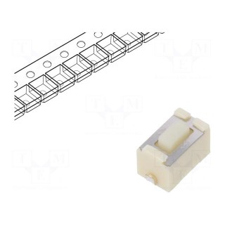 Microswitch TACT | SPST | Pos: 2 | 0.05A/12VDC | SMT | none | 1.6N | 4.3mm