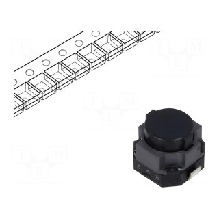 Microswitch TACT | SPST | Pos: 2 | 0.05A/12VDC | SMT | none | 3N | 5mm