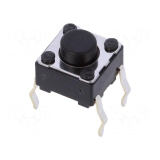 Microswitch TACT | SPST | Pos: 2 | 0.05A/12VDC | THT | 1N | 6x6x3.5mm | 5mm