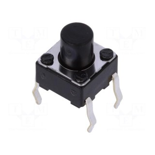 Microswitch TACT | SPST | Pos: 2 | 0.05A/12VDC | THT | 1N | 6x6x3.5mm | 7mm